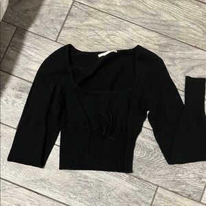 Urban Outfitters Kimchi Blue-  Black Ribbed Knit Sweater Longsleeve